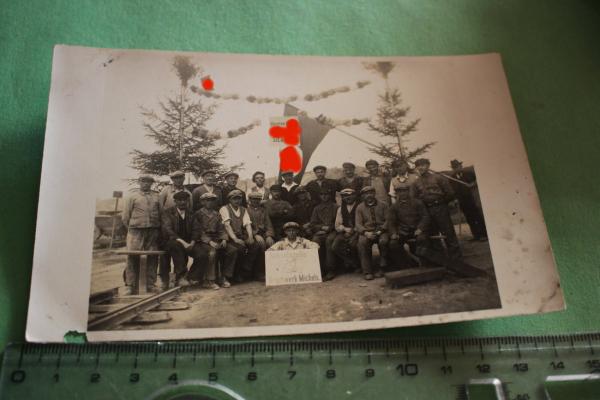 original Foto - Gruppenfoto Brechwerk Michels - Mayen